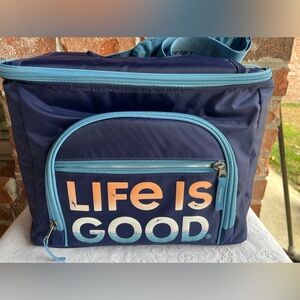 NWT Life is Good Navy Cooler Bag 32 can capacity